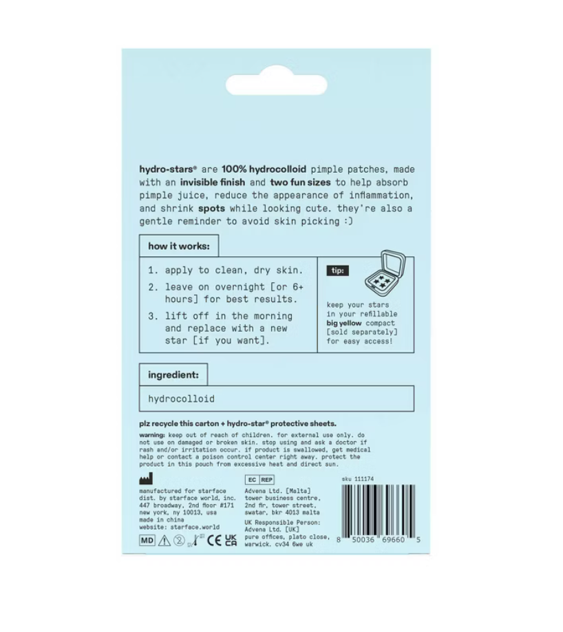 Starface Hydro-Stars Clear Facial Pimple Patch